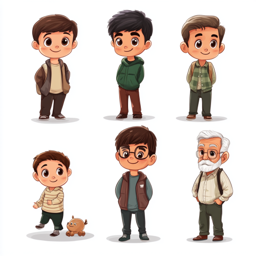 A timeline of boys growing into men A timeline of boys growing into men