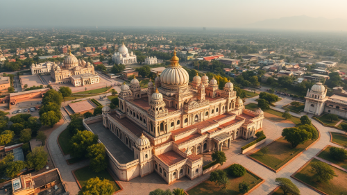A view of Hastinapur, a royal Indian kingdom.