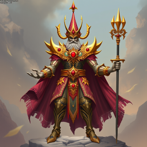 A villain monster named Kefka in final state