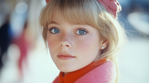 A young Judy Geeson poses in 1960s London.