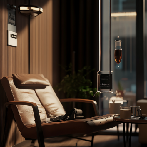 AI Image: A modern and comfortable coffee lounge