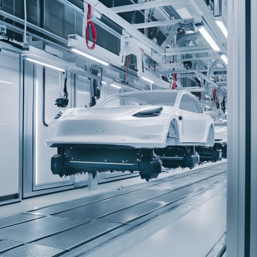 Abstract image of modern components for spray booths.