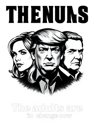 Adults in Charge Music Album T-shirt Design