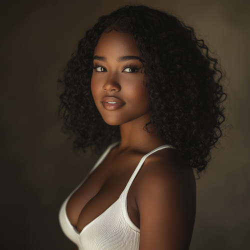 African Woman with Black Hair Nikon Z7 Portrait African Woman with Black Hair Nikon Z7 Portrait