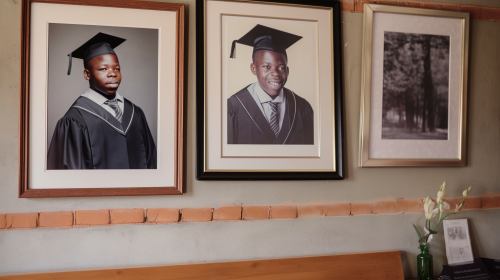 African boy graduation portrait photos in South Africa