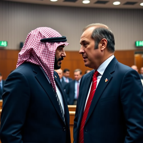 Akbar Al Baker and Guillaume Faury in Courtroom
