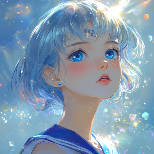 Alovely catoon design with ethereal background and fantasy illustrations.