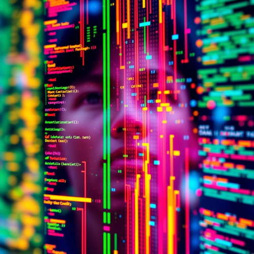 An AI picture showing modern data science technology.