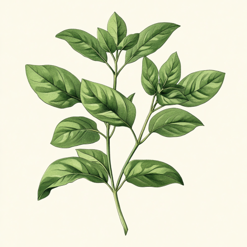 An American sorrel with green leaves illustration