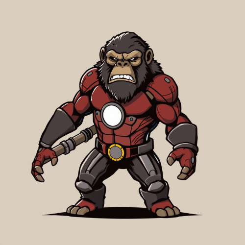 An Ape Dressed Like Ironman Saves the Day.