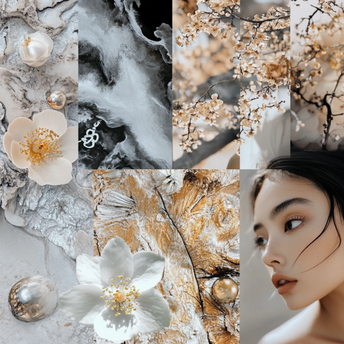 Ana Bonamico and Chanel promotional event mood board.