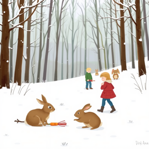 Ana and Marko's Snowy Forest Adventure