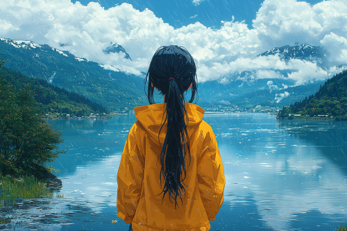 Anime with hand-drawn techniques, vibrant colors, detailed realism.