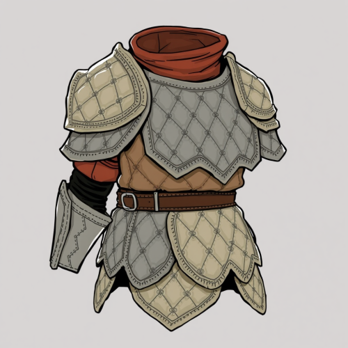 Armor made of layers of cloth and batting