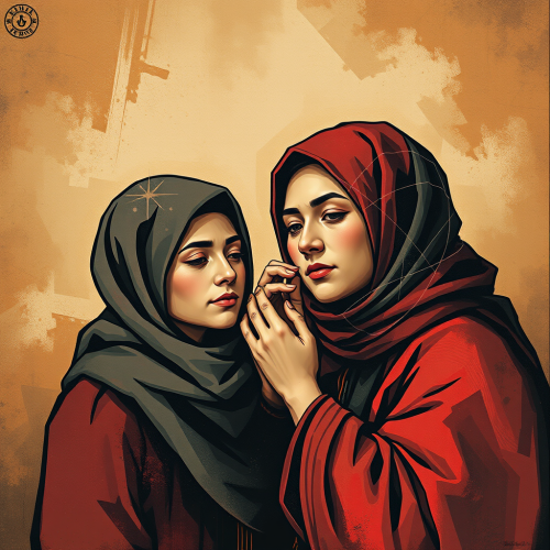 Artistic Tribute to Resilient and Loving Mothers