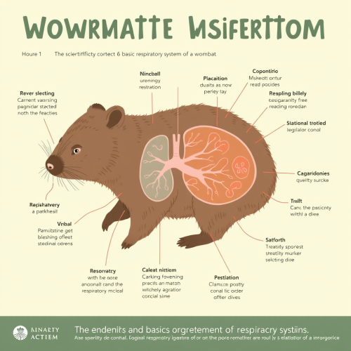 Artistic Wombat Respiratory System Infographic