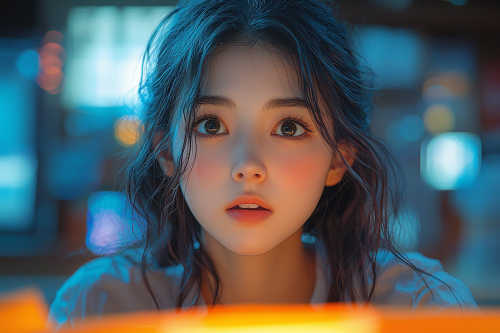 Asian girl lectured by parents at dinner table. Asian girl lectured by parents at dinner table.