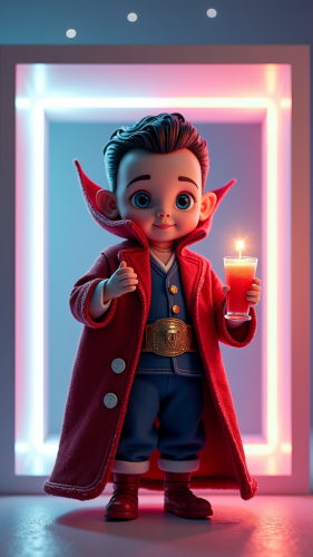 Baby Dr. Strange's Futuristic Christmas Party Poster