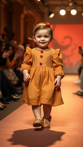 Baby in Apple Pie-Inspired Runway Fashion Show