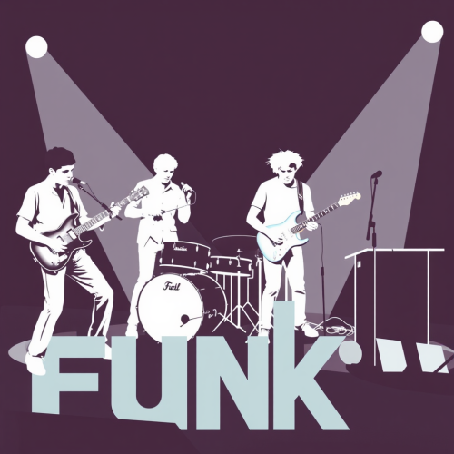 Band playing funky music on stage