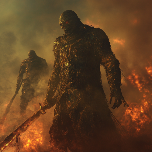 Battle of the War Priest Against Evil Humanoids