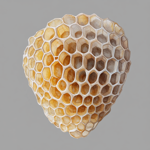 Beautiful watercolor honeycomb art with realistic details