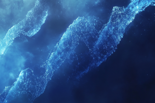 Blue futuristic science book cover with abstract patterns Blue futuristic science book cover with abstract patterns