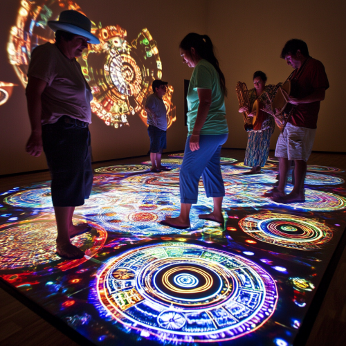 Board with sensors plays Michoacan music when stepped on