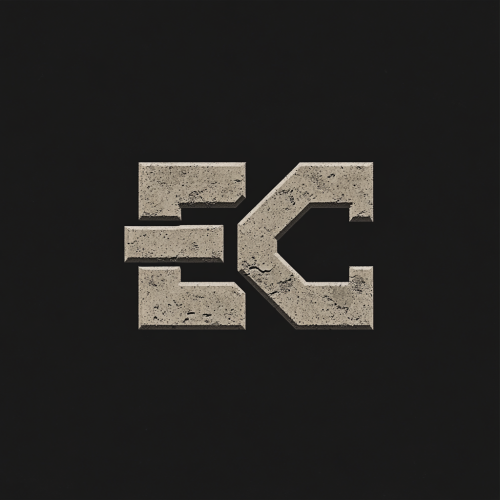 Bold, creative logo for Elite Constructors with 'EC' focus. Bold, creative logo for Elite Constructors with 'EC' focus.