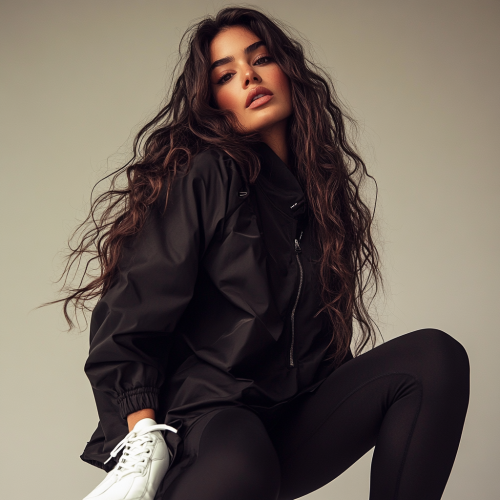 Brazilian Woman in Stylish Pose: A Fashion Portrait