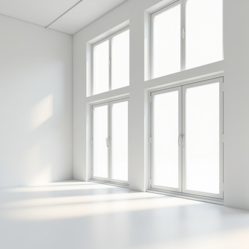 Bright modern home with open windows and elegant design.