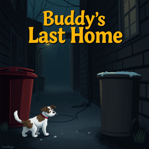 Buddy, The Terrier, Alone in Dark Alley