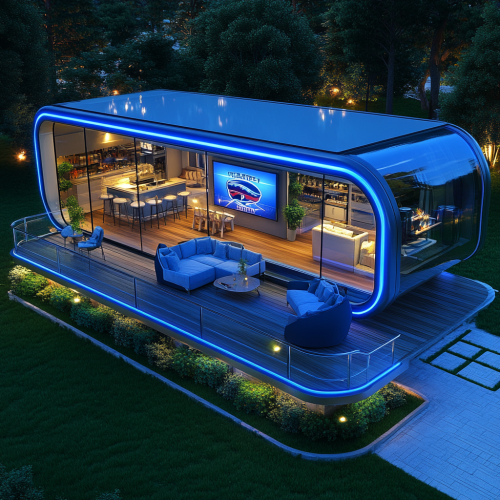 Camper pods with Dallas Cowboy theme, modern and spacious Camper pods with Dallas Cowboy theme, modern and spacious