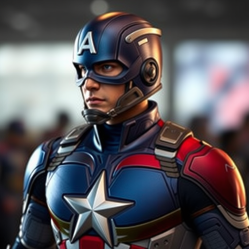 Captain America wears costume inspired by Philippine flag.