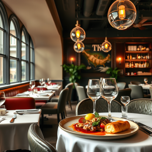 Capturing exquisite dishes in elegant restaurant setting.