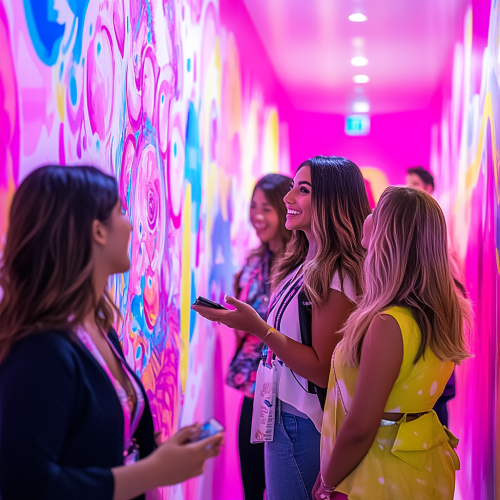 Celeb Meet-and-Greet Event with Influencers in Colorful Zone