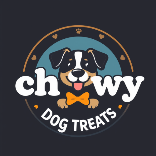 Chewy's Dog Treats Petstore Logo with Modern Design.