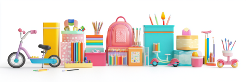 Children's Stationery and Toy Store Package