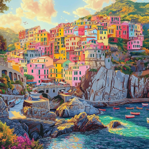 Cinque Terre: Colorful Village on Cliffs