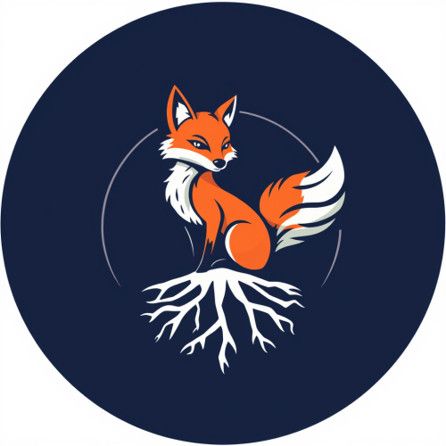 Clever Fox Roots Mascot Logo for T-Shirt Brand