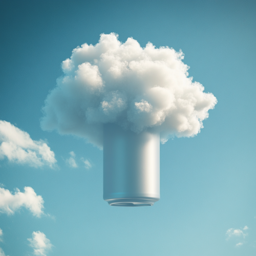 Cloud shaped like soda can, fluffy and light. Cloud shaped like soda can, fluffy and light.