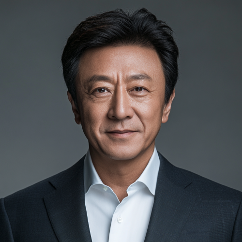 Confident Chinese man in business attire portrait