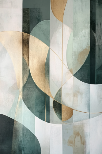 Contemporary Abstract Art with Geometric Shapes and Earth Tones Contemporary Abstract Art with Geometric Shapes and Earth Tones