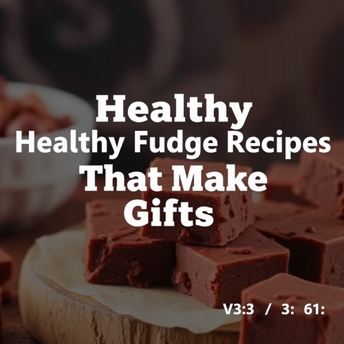 Cookbook background with Healthy Fudge Recipes - Gifts.