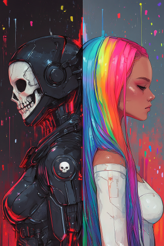 Corpo vs Rebel Women: Cyberpunk Parallel