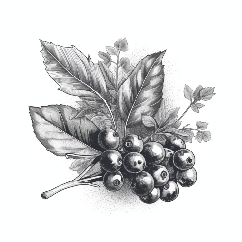 vintage-hand-drawn-blueberry-smoking-cigarette-illustration