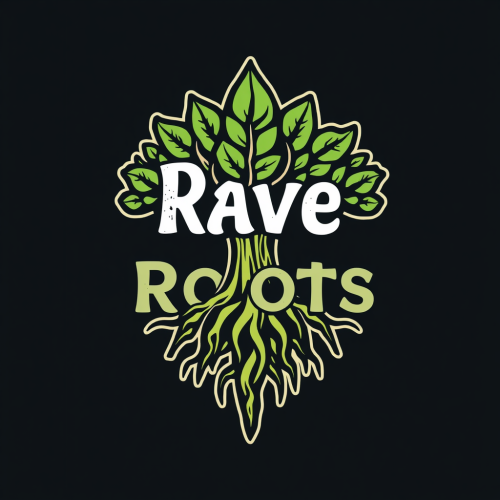 Design a Rave Roots Tshirt Logo.