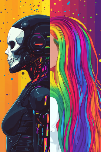 Digital Mercenary Vs. Rainbow Rebel: The Contrast