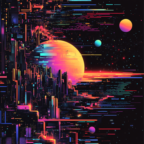 Digital art of top programming languages in 2024