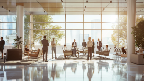 Diverse professionals collaborating in modern office, listening attentively. Diverse professionals collaborating in modern office, listening attentively.